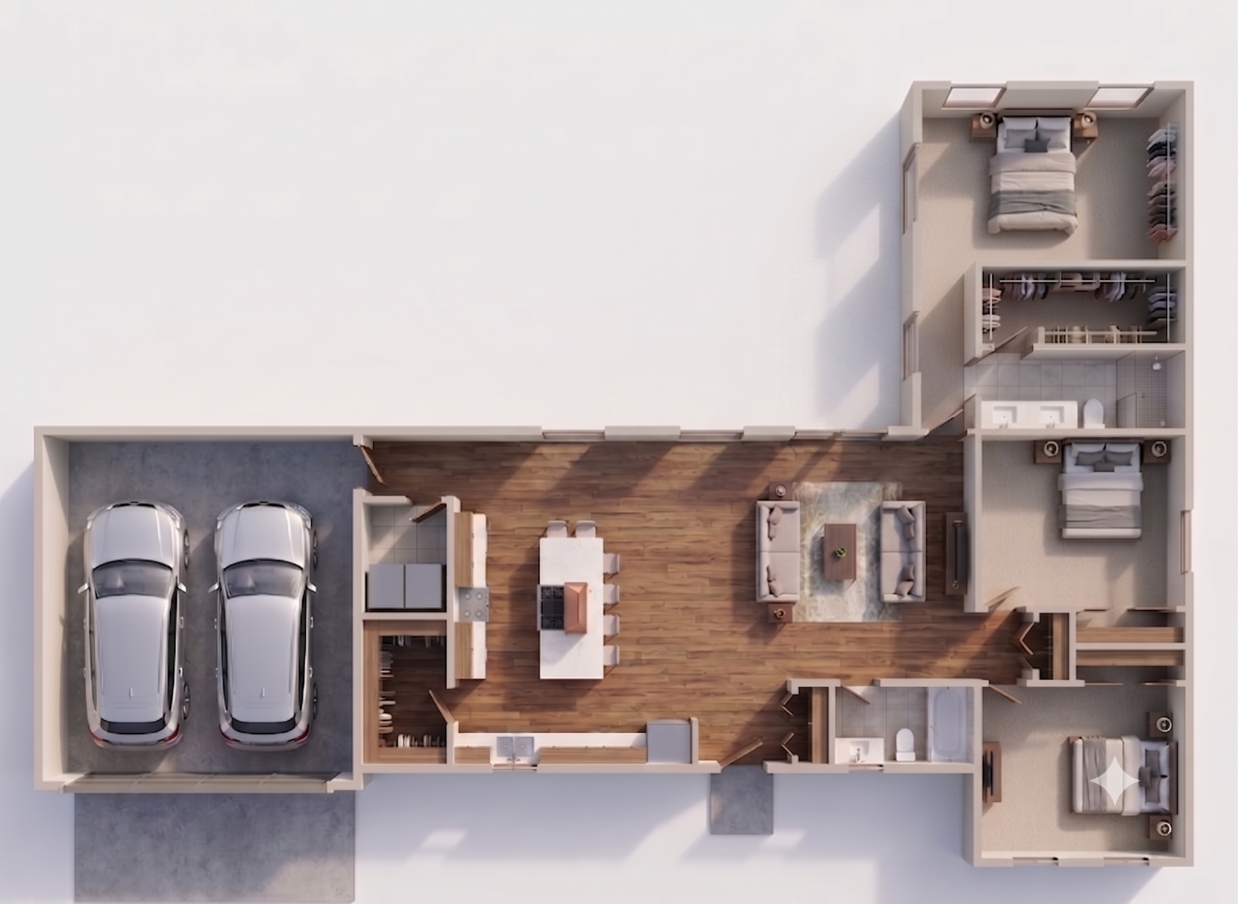 1,500 SF Ocotillo Floor Plan